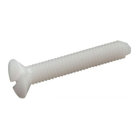 1 x Metalen schroeven gefreesde kop split M3X5 natuurlijk nylon microschroeven