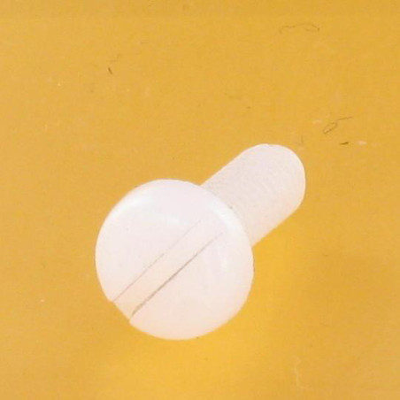 1 x Metalen schroeven Brede bol cilinderkop split M5X8 natuurlijk nylon