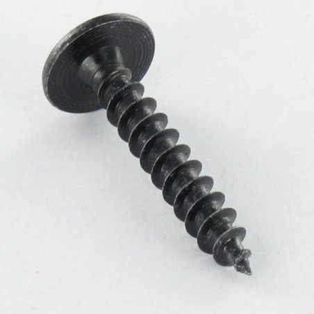 1 x Agglo houtschroeven Bolkop breed rond Pozi PZ7 5X25 volledige draad kopdiameter 10 Zwart gegalvaniseerd staal
