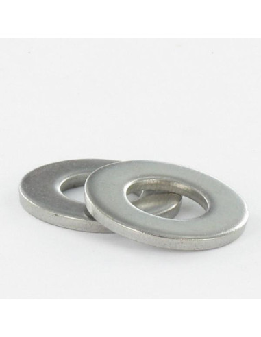 1 x Sluitring plat M42X80X6 M Wit verzinkt staal