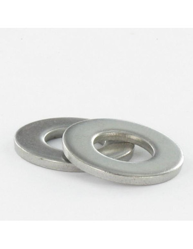 1 x Sluitring plat 9,2 x 18 x 1,5 Wit verzinkt...