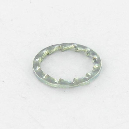 1 x Getande ring JZE M10X14.3X0.5 Wit verzinkt staal