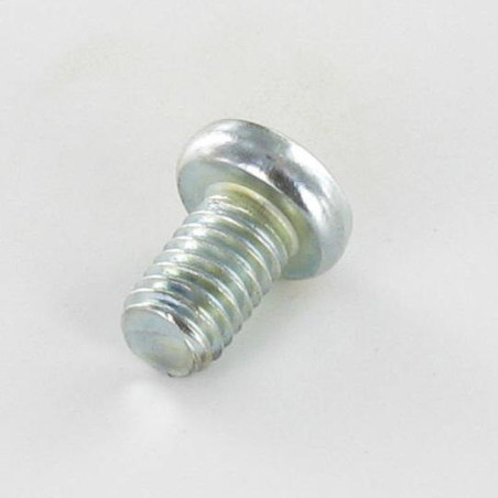 1 x Metalen schroeven bol cilinderkop Pozi PZ9 M8X16 Wit verzinkt staal
