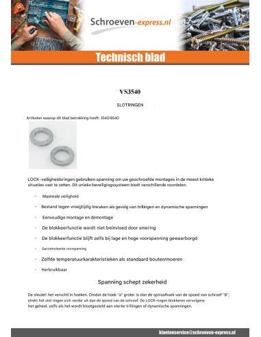 1 x Sluitring NORD-LOCK ® Ruw staal DELTA...