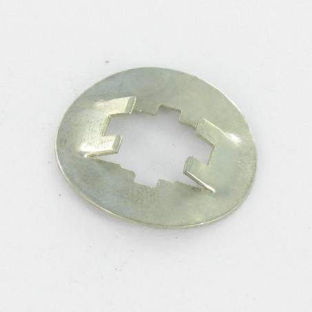 1 x Sluitring STOP AXIAAL Boom diameter 8 Wit verzinkt staal
