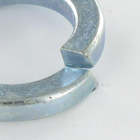 1 x Sluitring Grower voor Schroeven M5 Wit verzinkt staal