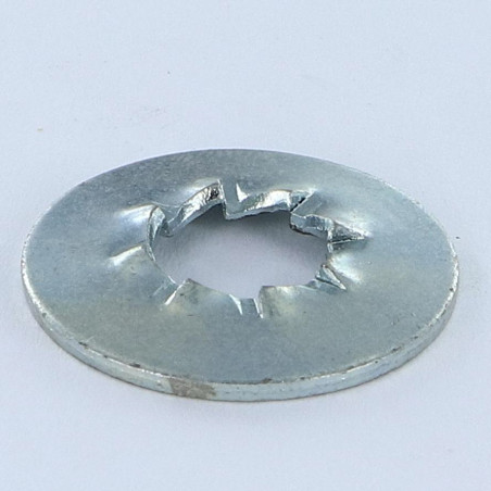 1 x Getande ring met overlappende binnentanden JZ M16X32X1.4 Wit verzinkt staal