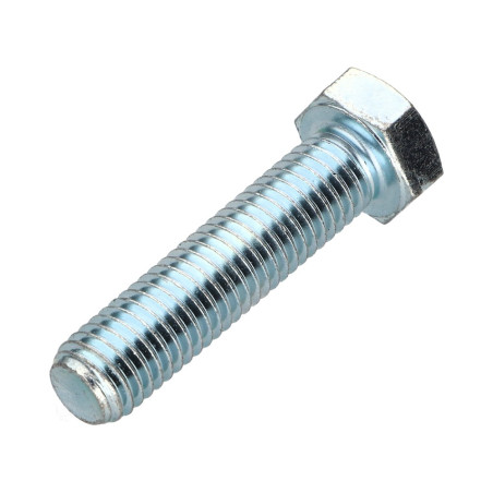 1 x Metalen schroeven zeskantkop TH M14X45 klasse 10.9 Wit verzinkt staal