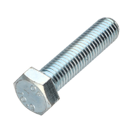 1 x Metalen schroeven zeskantkop TH M14X50 klasse 10.9 Wit verzinkt staal