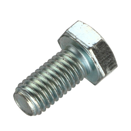1 x Metalen schroeven zeskantkop TH M8X20 klasse 10.9 Wit verzinkt staal