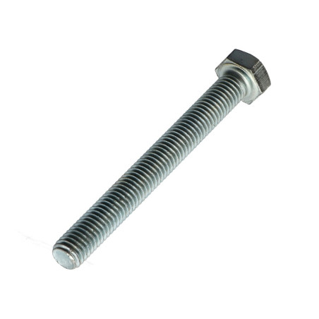 1 x Metalen schroeven zeskantkop TH M8X70 klasse 10.9 Wit verzinkt staal