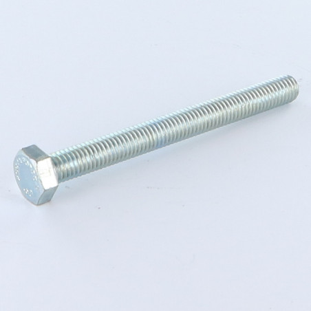 1 x Metalen schroeven zeskantkop TH M16X70 klasse 10.9 Wit verzinkt staal