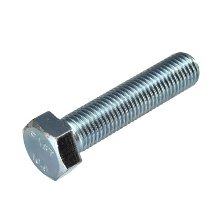 1 x Metalen schroeven zeskantkop TH M16X50 klasse 10.9 Wit verzinkt staal
