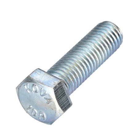1 x Metalen schroeven zeskantkop TH M14X35 klasse 10.9 Wit verzinkt staal