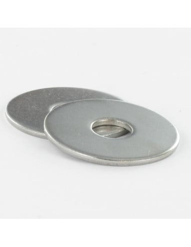 1 x Sluitring plat M5X20X1 LL Wit verzinkt staal