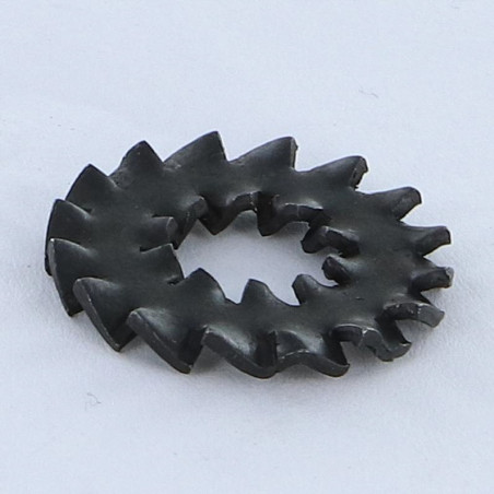 1 x Getande ring dubbele vertanding DD M8 Ruw staal