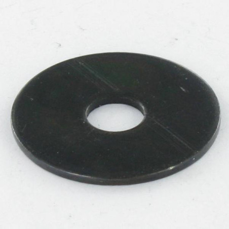 1 x Sluitring plat M10X36X2 LL Zwart gegalvaniseerd staal