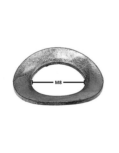 1 x Sluitring ONDUFLEX M8 Wit verzinkt staal...