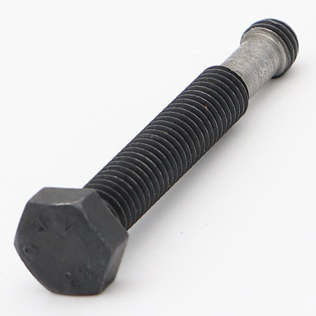 1 x Metalen schroeven zeskantkop TH M8X55 Klasse 8.8 to Hals Zwart gegalvaniseerd staal