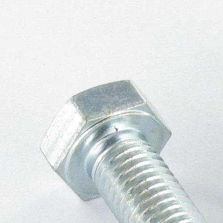 1 x Metalen schroeven zeskantkop TH M3X12 Klasse 8.8 Wit verzinkt staal microschroeven