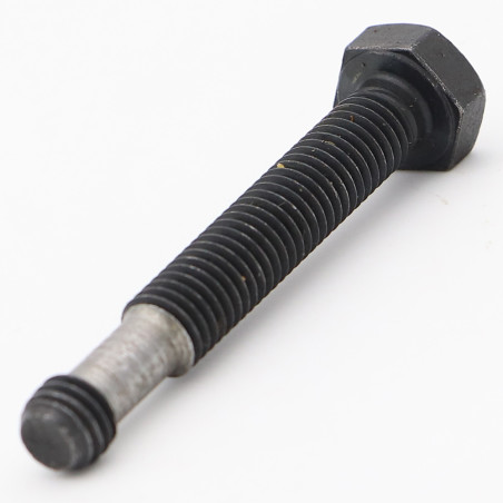 1 x Metalen schroeven zeskantkop TH M8X55 Klasse 8.8 to Hals Zwart gegalvaniseerd staal