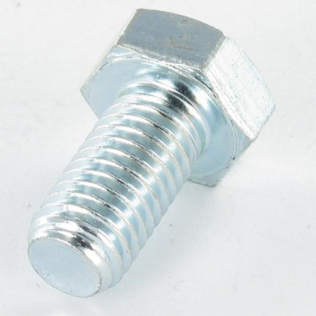 1 x Metalen schroeven zeskantkop TH M10X150 Klasse 8.8 Wit verzinkt staal