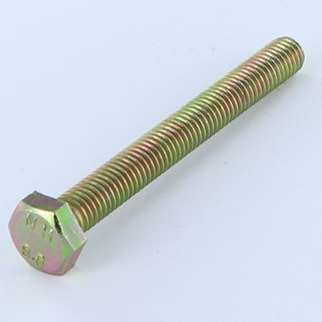 1 x Metalen schroeven zeskantkop TH M10X90 Klasse 8.8 Bichromaat