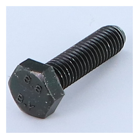 1 x Metalen schroeven zeskantkop TH M8X45 Klasse 8.8 Zwart gegalvaniseerd staal