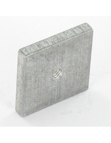 1 x Vierkante Moer M4 24x24x4 Aluminium
