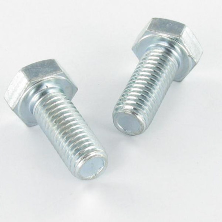 1 x Metalen schroeven zeskantkop TH M16X150 Klasse 8.8 Wit verzinkt staal
