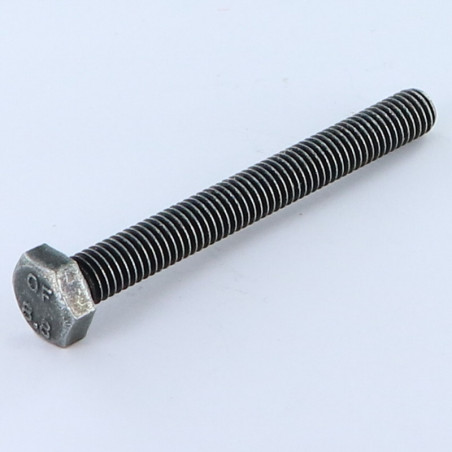 1 x Metalen schroeven zeskantkop TH M8X70 Klasse 8.8 Zwart gegalvaniseerd staal