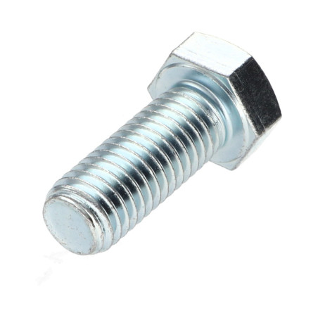 1 x Metalen schroeven zeskantkop TH M12X35 Klasse 8.8 Wit verzinkt staal