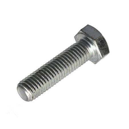 1 x Metalen schroeven zeskantkop TH M12X50 Klasse 8.8 Wit verzinkt staal