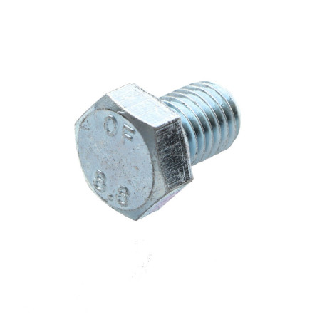 1 x Metalen schroeven zeskantkop TH M14X20 Klasse 8.8 Wit verzinkt staal