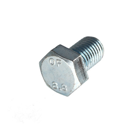 1 x Metalen schroeven zeskantkop TH M16X25 Klasse 8.8 Wit verzinkt staal