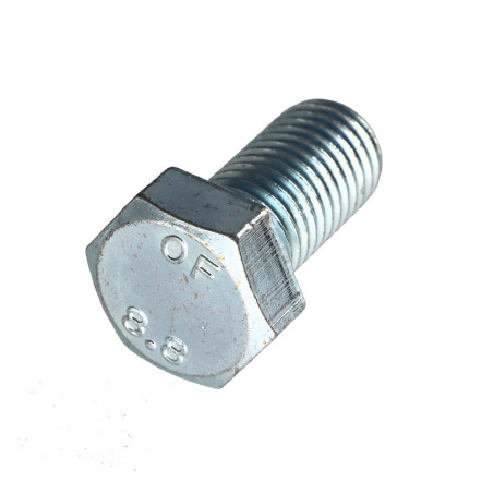 1 x Metalen schroeven zeskantkop TH M20X35 Klasse 8.8 Wit verzinkt staal