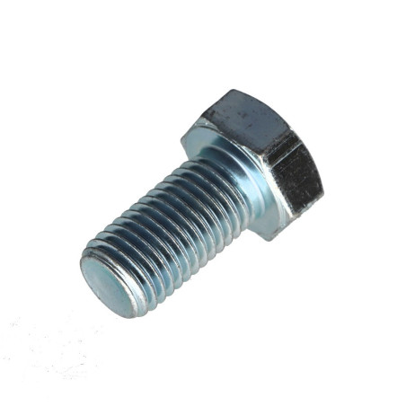 1 x Metalen schroeven zeskantkop TH M20X35 Klasse 8.8 Wit verzinkt staal