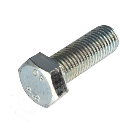1 x Metalen schroeven zeskantkop TH M20X45 Klasse 8.8 Wit verzinkt staal