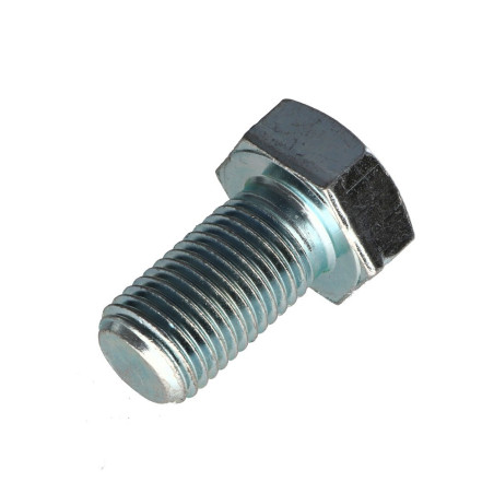 1 x Metalen schroeven zeskantkop TH M24X40 Klasse 8.8 Wit verzinkt staal