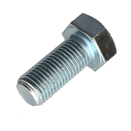1 x Metalen schroeven zeskantkop TH M24X60 Klasse 8.8 Wit verzinkt staal