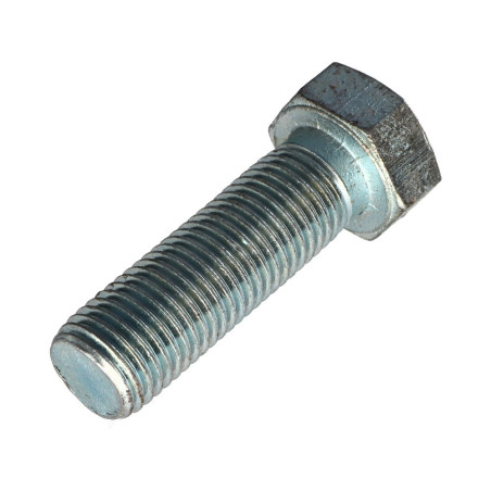 1 x Metalen schroeven zeskantkop TH M24X80 Klasse 8.8 Wit verzinkt staal