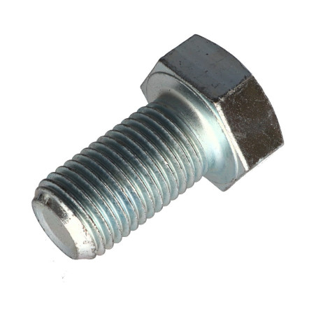 1 x Metalen schroeven zeskantkop TH M27X60 Klasse 8.8 Wit verzinkt staal