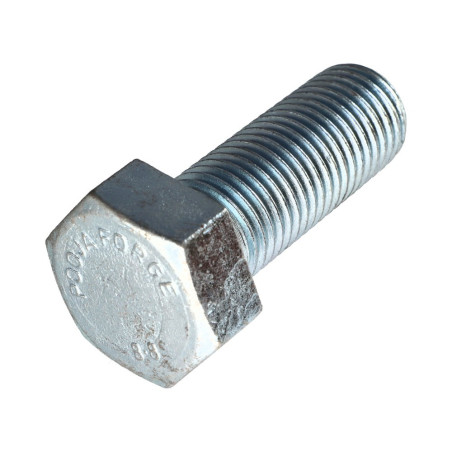 1 x Metalen schroeven zeskantkop TH M30X70 Klasse 8.8 Wit verzinkt staal