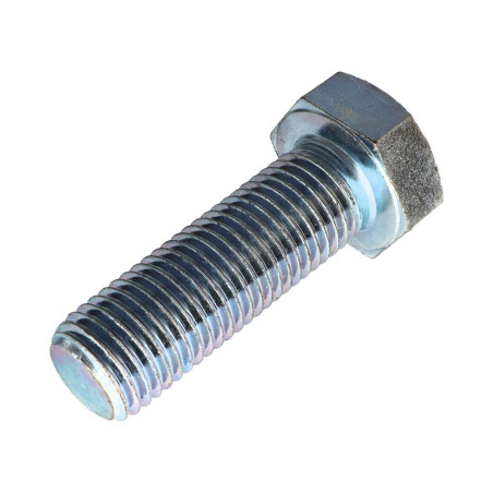 1 x Metalen schroeven zeskantkop TH M30X90 Klasse 8.8 Wit verzinkt staal
