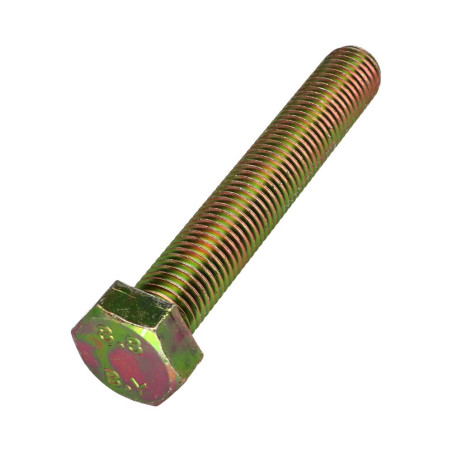 1 x Metalen schroeven zeskantkop TH M20X100 Klasse 8.8 Bichromaat