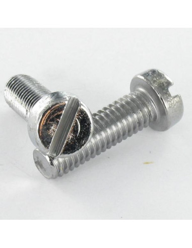 1 x Metalen schroeven Messing nikkel...