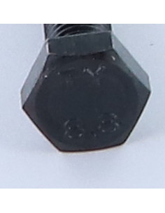 Metalen schroeven zeskantkop TH M8X60 Klasse 8.8 Ruw staal 2