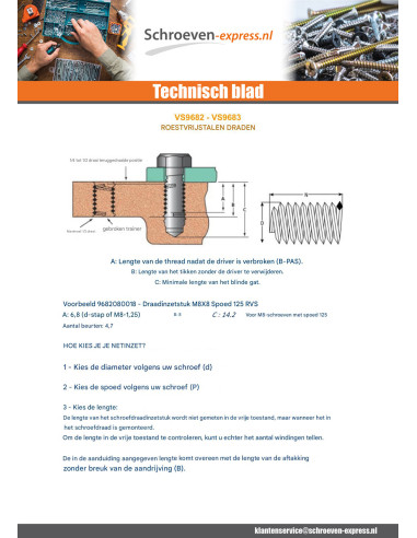 1 x Helicoil M22X16.5 steek in orde steek van...