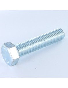 Metalen schroeven zeskantkop TH M16X100 Klasse 8.8 Wit...