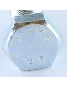 Metalen schroeven zeskantkop TH M24X50 Klasse 8.8 Wit... 2